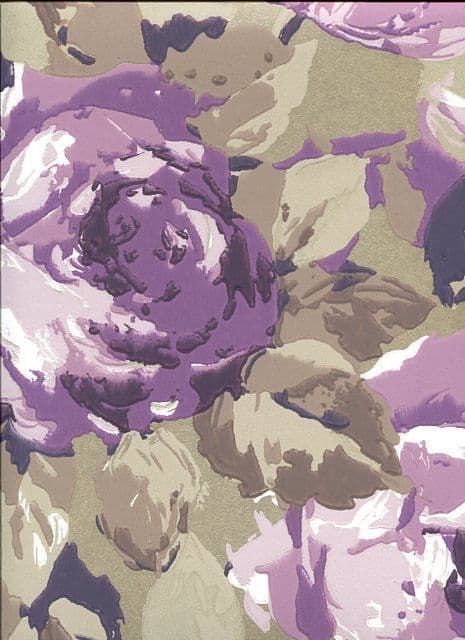 Icon Arosa Grape Wallpaper 1966/808 By Prestigious Wallcoverings