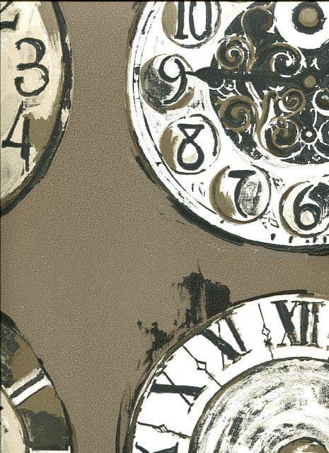 Icon Time Bronze Wallpaper 1965/125 By Prestigious Wallcoverings