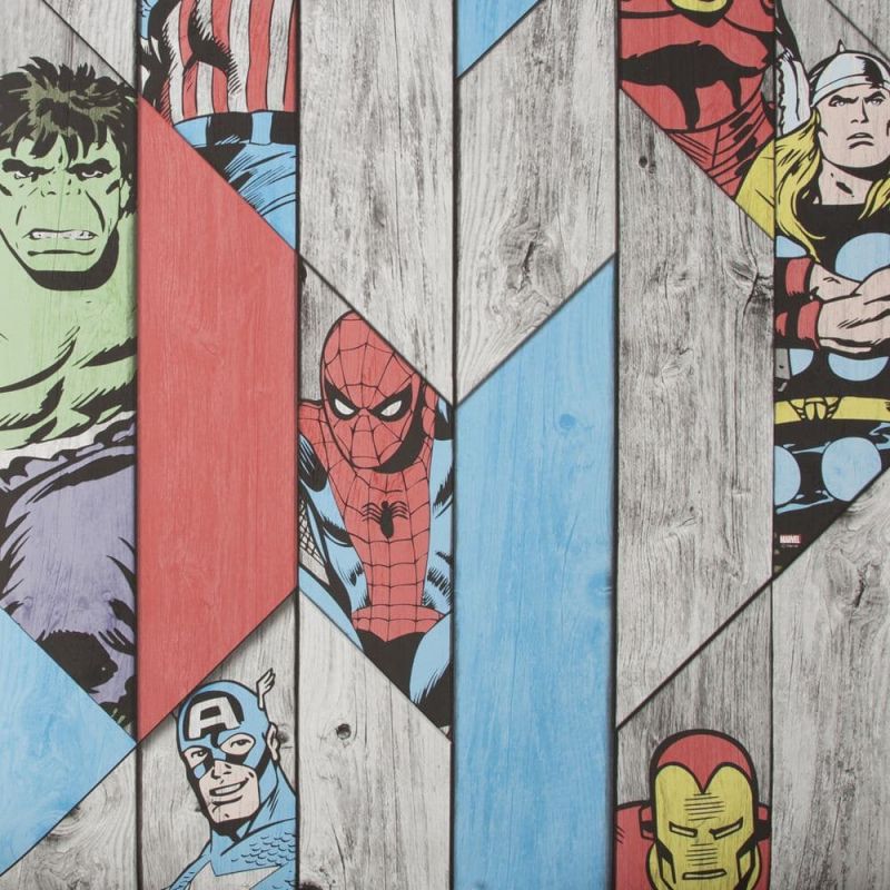 Individual Marvel Wood Panel Wallpaper 102435 By Graham & Brown