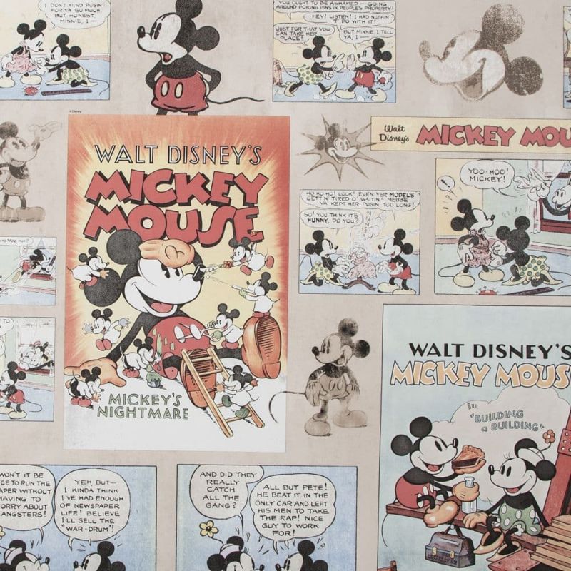 Individual Mickey Vintage Episode Wallpaper 70-242 By Graham & Brown