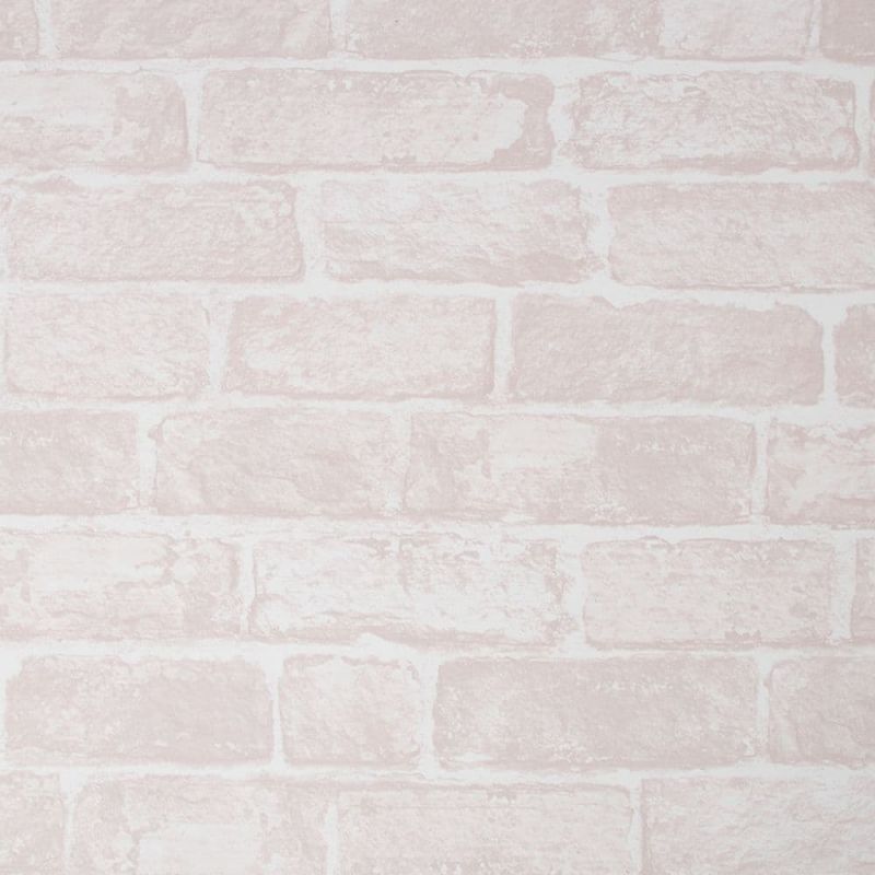 Individual Pink Brick Wallpaper 108591 By Graham & Brown