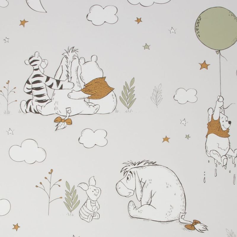 Individual Winnie The Pooh Up,Up and Away  Wallpaper 108594 By Graham & Brown