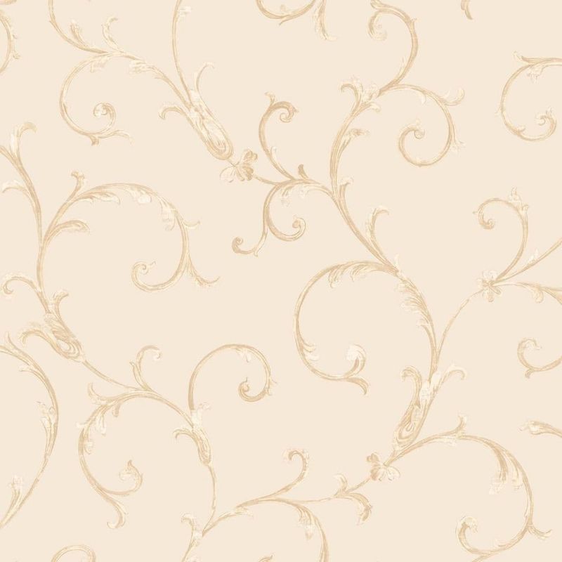 Italian Style Wallpaper Acanthus Scroll Beige 20590 By Sirpi For Muriva