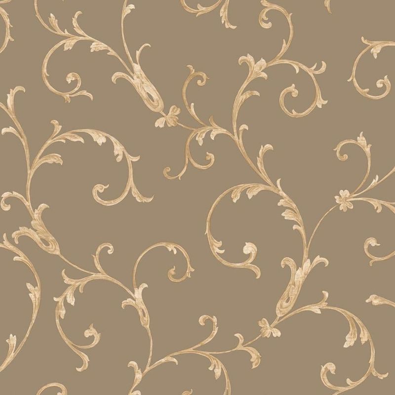 Italian Style Wallpaper Acanthus Scroll Bronze 20592 By Sirpi For Muriva