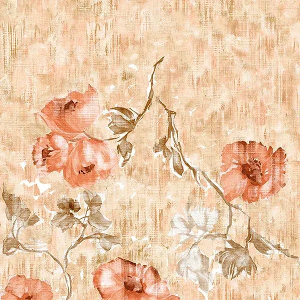 Julie Feels Home Paeonia Twinwall Aurora Red Peach Wallpaper Mural 26963 By Hohenberger For Galerie