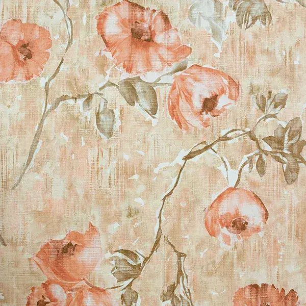 Julie Feels Home Petunia Aurora Red Peach Wallpaper 26915 By Hohenberger For Galerie