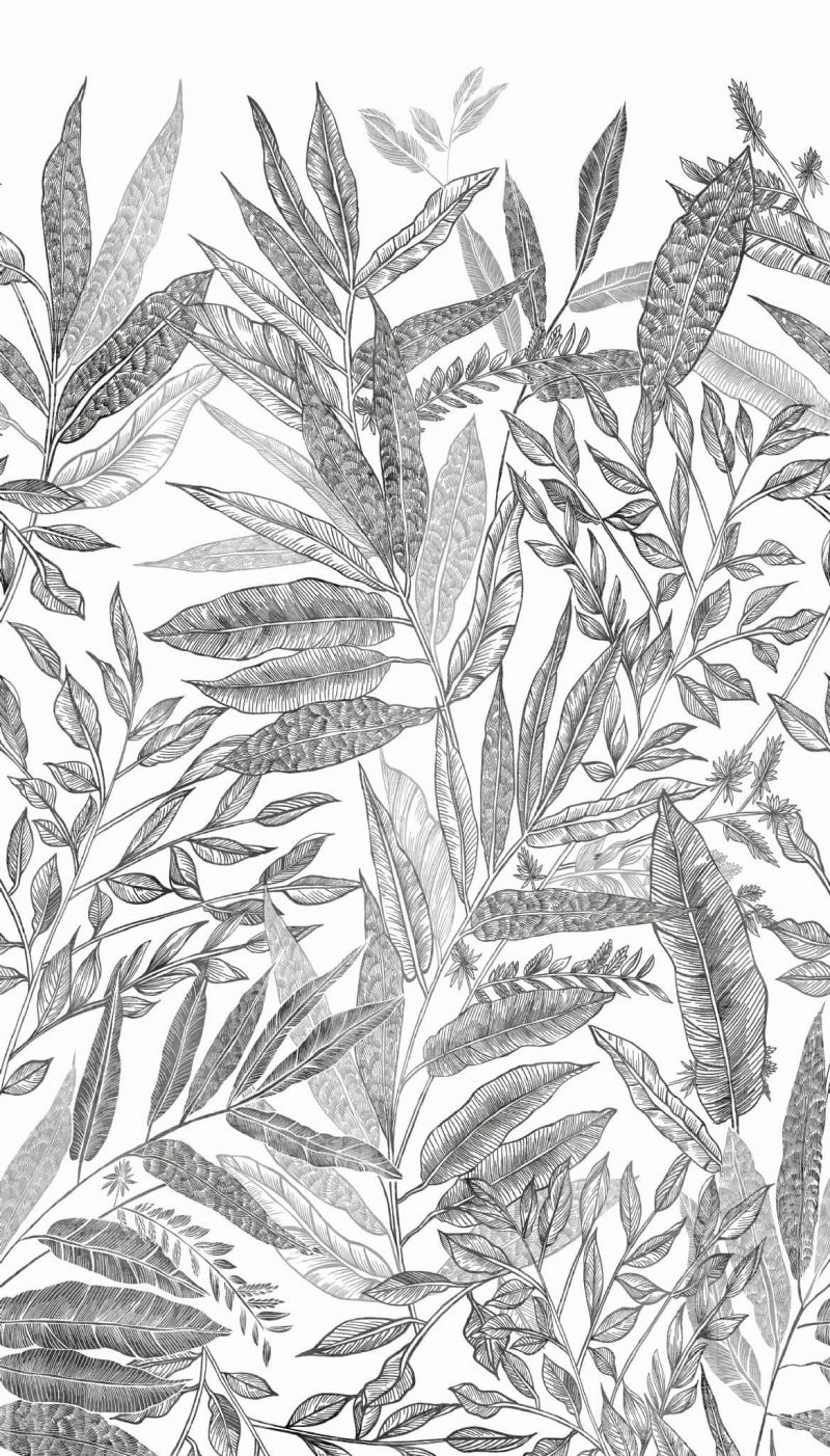 Jungle Fever Wallpaper Mural Branca JF6101 By Grandeco Life