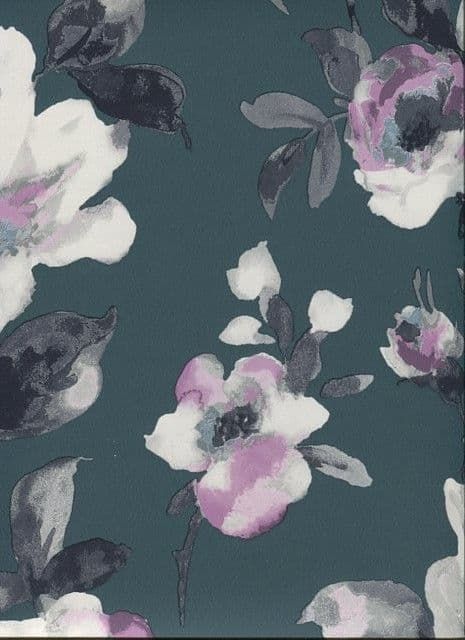 Lipari SketchTwenty3 Wallpaper Rosanna Teal LP00304 By Tim Wilman For Blendworth