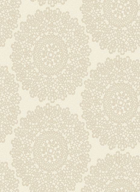 Lustre Mandala Cream Wallpaper 65090 By Four Walls