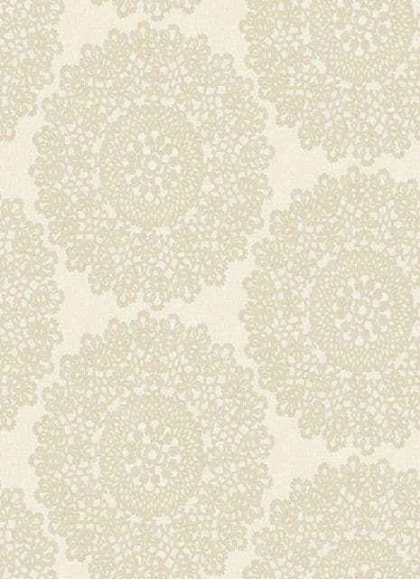 Lustre Mandala Cream Wallpaper 65090 By Four Walls