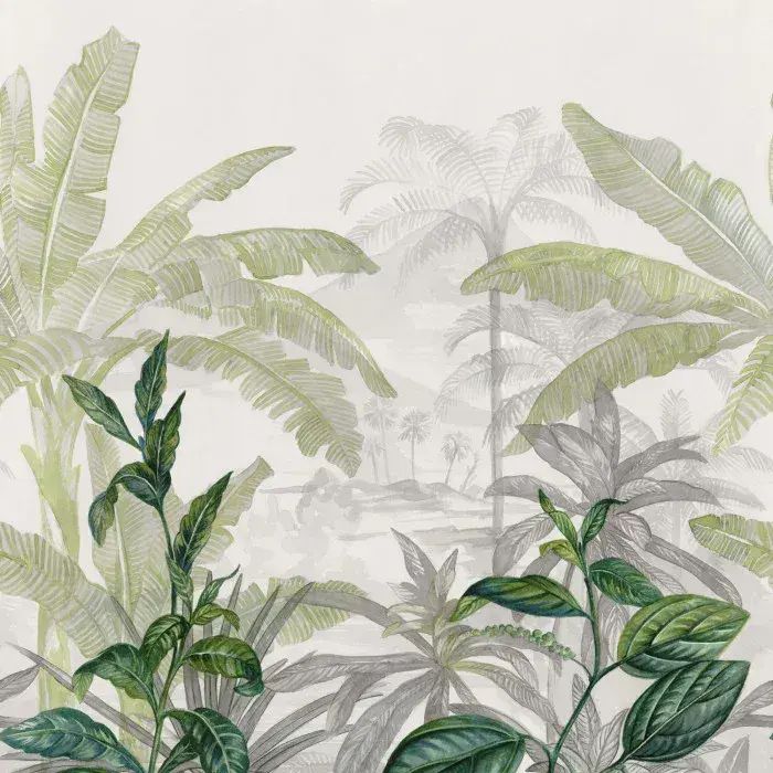 Manille Wallpaper Wallpanel Olea Blanc 74840170 or 7484 01 70 By Casamance