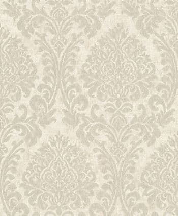 Nomad Wallpaper Chenille Damask Cream A50103 By Grandeco Life