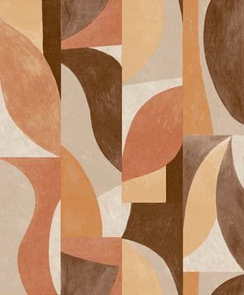 Nomad Wallpaper Dufy Terracotta A50602 By Grandeco Life