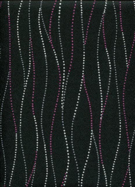 Odyssey Wallpaper Element Black/Pink 31-646 Super Fresco Easy By Graham & Brown