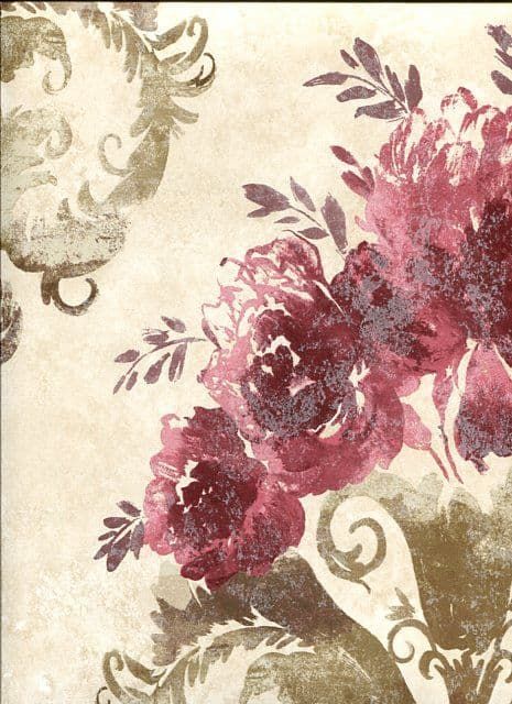 Olympia Wallpaper Allana 484-68064 By Brewster Fine Decor