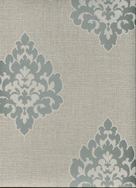 Olympia Wallpaper Gemini Damask 484-68088 By Brewster Fine Decor