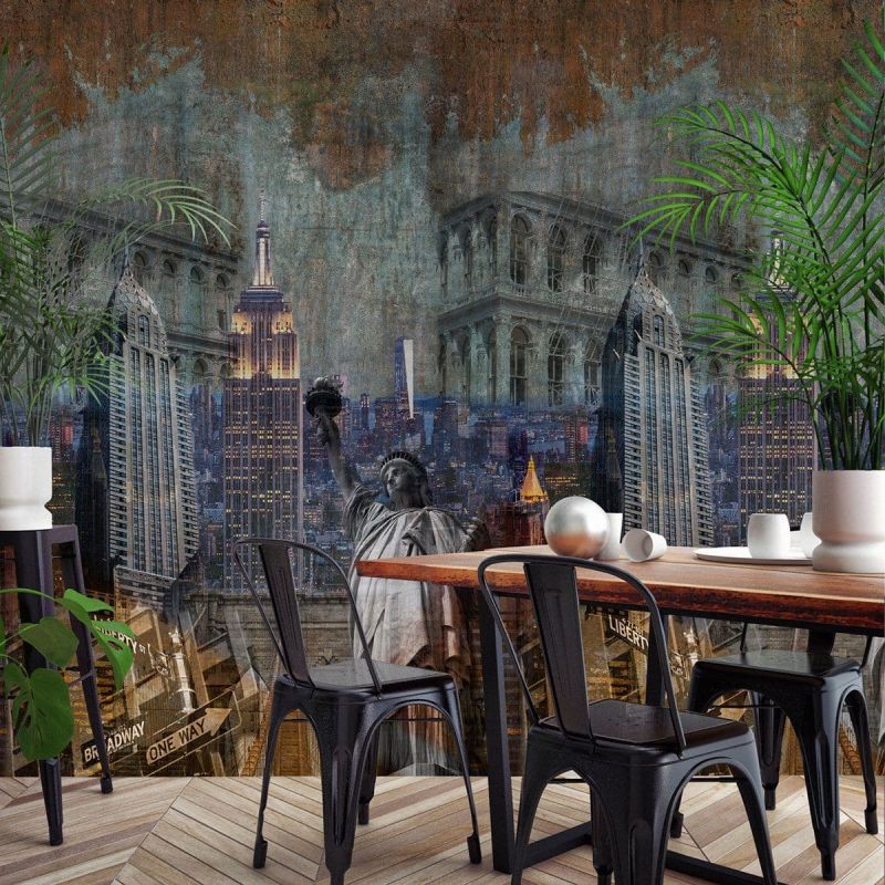 One Roll One Motif Wallpaper Mural New York Empire State A40201 By Grandeco Life