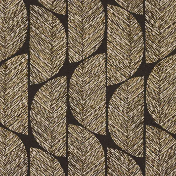 Orphee Wallpaper Abelia Noir/Dore 74721326 or 7472 13 26 By Casamance