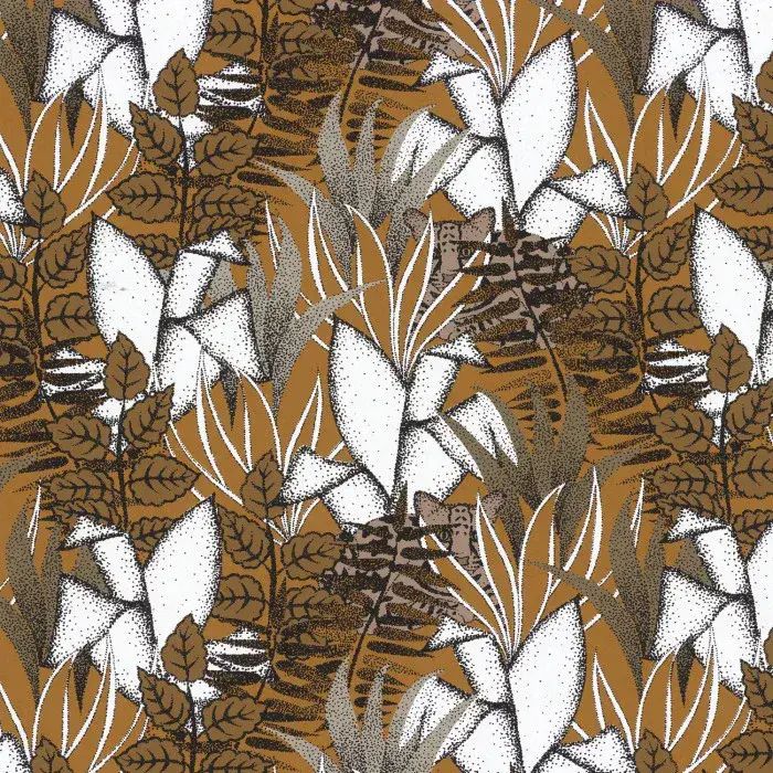 Orphee Wallpaper Tigris Savane 74731632 or 7473 16 32 By Casamance