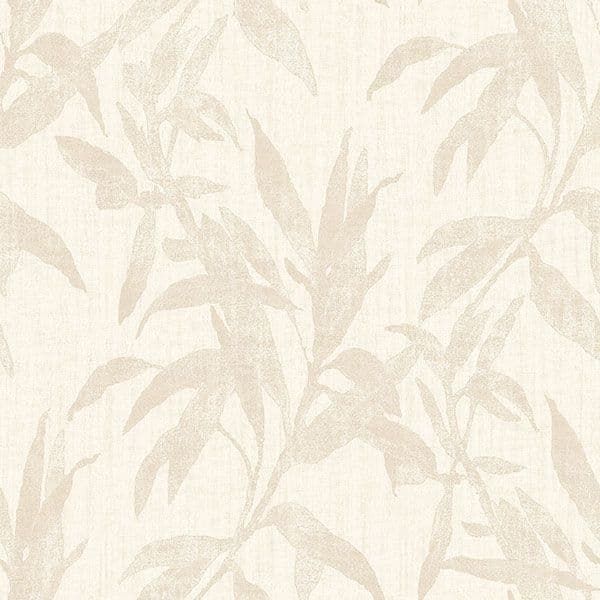 Passenger Wallpaper TP21230 Leaves Cream By DecoPrint For Galerie