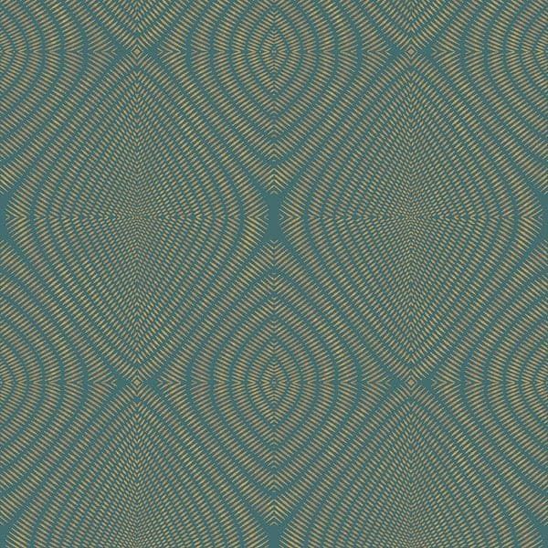 Passenger Wallpaper TP21283 Rhombus Green By DecoPrint For Galerie