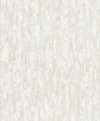 Phoenix Vertical Art Wallpaper Imperia White & Silver A53601 By Grandeco