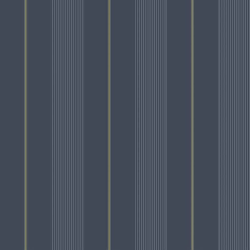 Plains & Stripes Wallpaper Axel Dark Blue 411-05 By Duro For Dixons