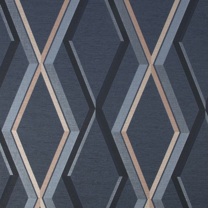 Prestige Geo Navy Wallpaper 108622 By Superfresco Easy Graham & Brown