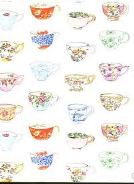 Pretty Nostalgic Wallpaper Wall Panel Painted Teacups 158110 By Esta For Brian Yates