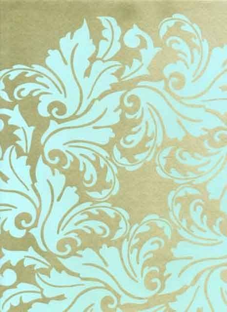 Reflections Shine Duck Egg Wallpaper 1910/769 By Prestigious Textiles