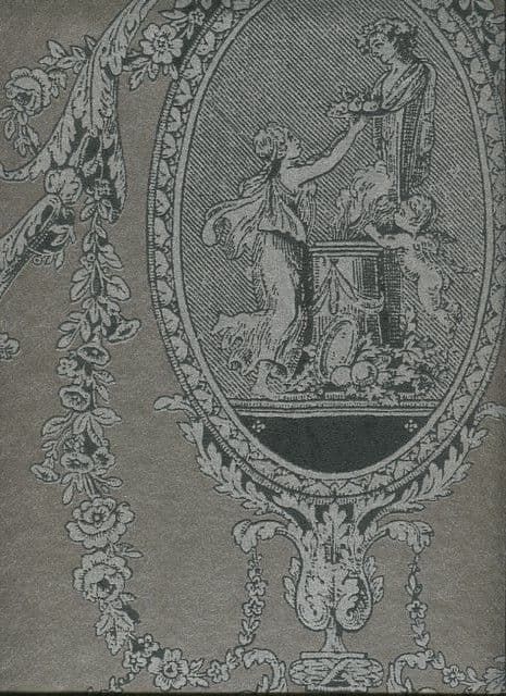 Regency SketchTwenty3 Wallpaper Toile Pewter PV00201 By Tim Wilman For Blendworth