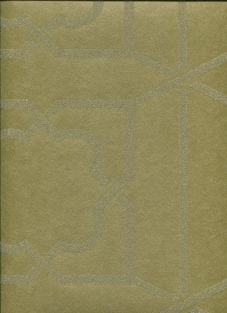 Regency SketchTwenty3 Wallpaper Trellis Chartreuse Beads PV00241 By Tim Wilman For Blendworth