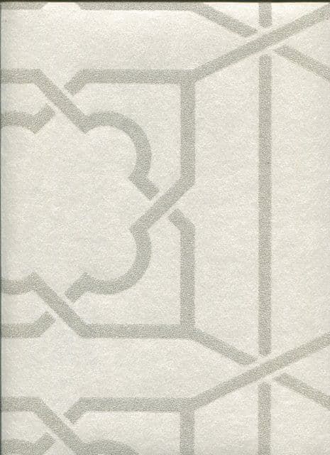 Regency SketchTwenty3 Wallpaper Trellis Ivory Beads PV00236 By Tim Wilman For Blendworth