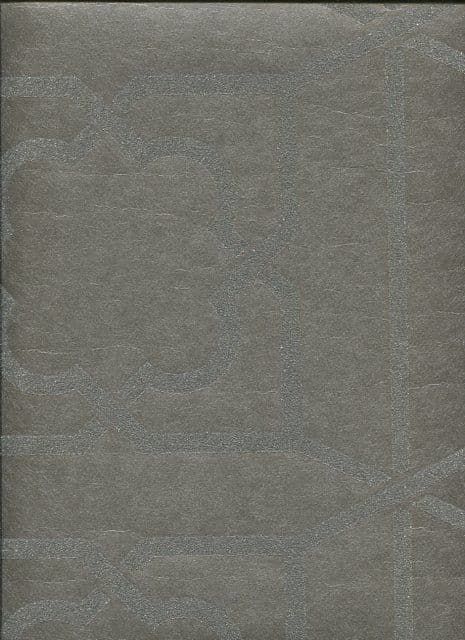 Regency SketchTwenty3 Wallpaper Trellis Pewter Beads PV00240 By Tim Wilman For Blendworth