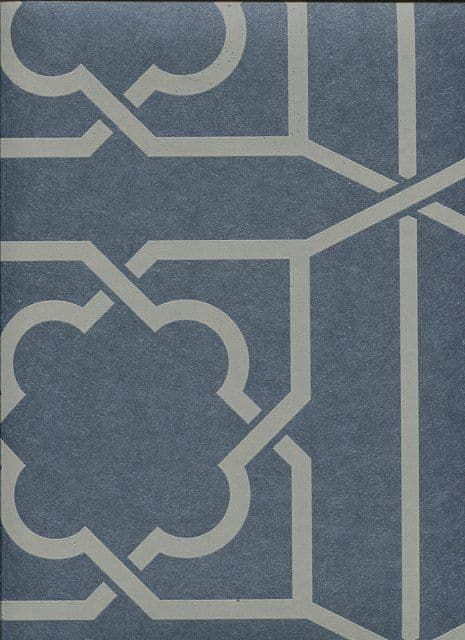 Regency SketchTwenty3 Wallpaper Trellis Royal Blue PV00235 By Tim Wilman For Blendworth