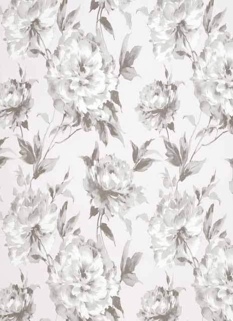 Rendez Vous Grande Fleur Satin Fabric RDV 2907 42 00 RDV29074200 By Casadeco