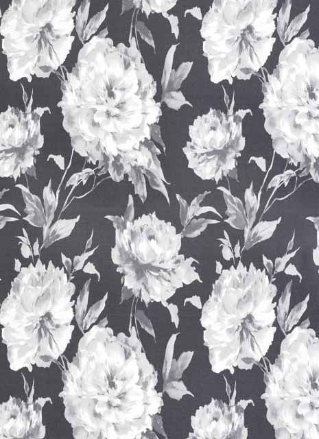 Rendez Vous Grande Fleur Satin Fabric RDV 2907 96 21 RDV29079621 By Casadeco