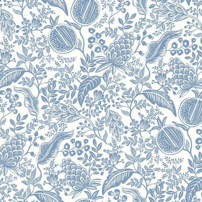 Rifle Paper Co. Second Edition Wallpaper Pomegranate RP7390 By York Wallcoverings For Dixons