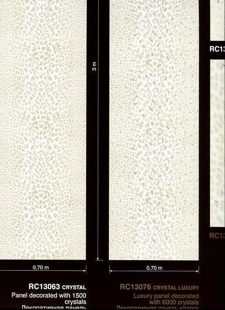 Roberto Cavalli Home No.2 Wall Panel Unito Pantera RC13076 Crystal Luxury By Emiliana For Colemans