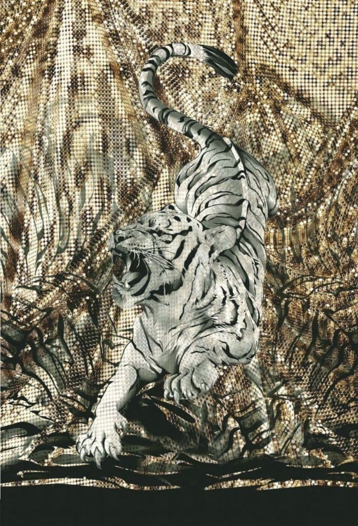 Roberto Cavalli Home No.3 Decorative Wall Panel Tigre RC14136 By Emiliana For Colemans