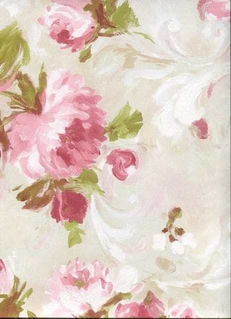 Rosemore Wallpaper 2605-21604 By Beacon House for Brewster Fine Decor