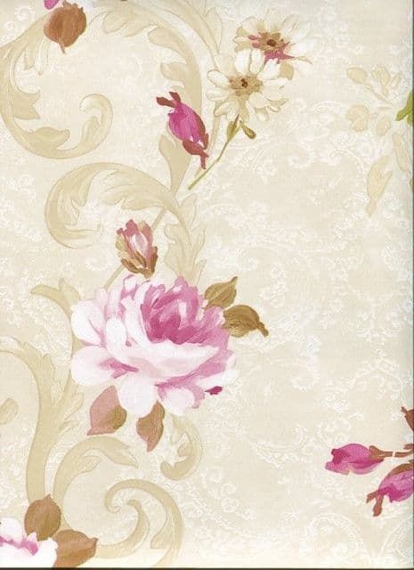 Rosemore Wallpaper 2605-21618 By Beacon House for Brewster Fine Decor