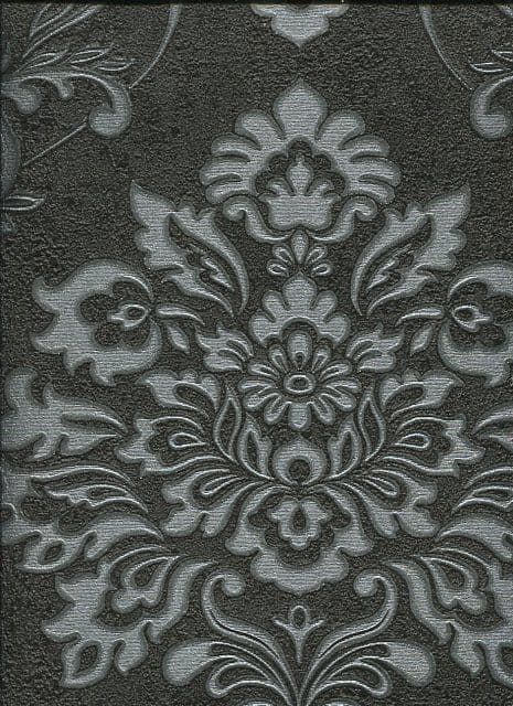 Scintillio Vintage Palazzo Wallpaper Black/Silver 290400 By Arthouse For Options