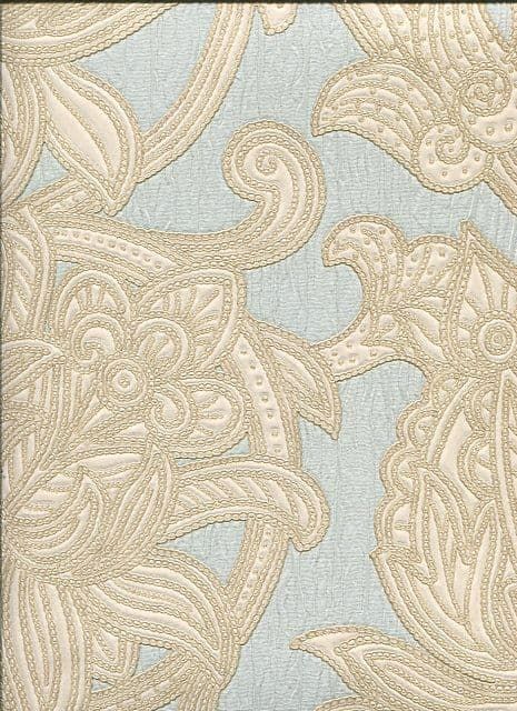 Scintillio Vintage Viola Wallpaper Cream/Blue 290601 By Arthouse For Options