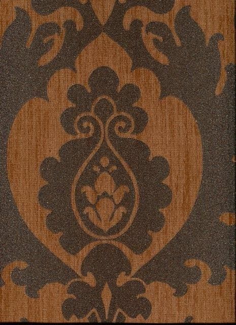 Sloane SketchTwenty3 Wallpaper Bold Damask Beads Copper SL00829 By Tim Wilman For Blendworth