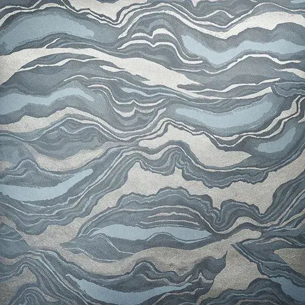 Slow Living Reflection Night Blue Wallpaper 30028 By Hohenberger For Galerie