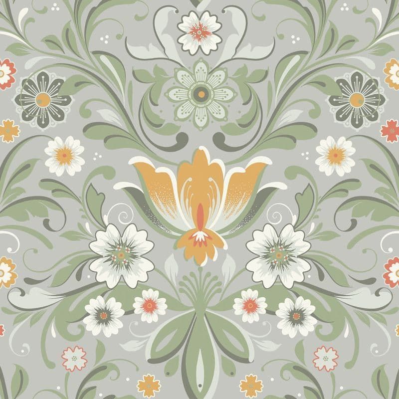 Sommarang 2 Wallpaper Ostanskar Beige Yellow S24113 Page 22 By Midbec For Galerie