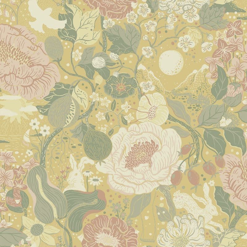 Sommarang 2 Wallpaper Vaxa Yellow S63014 Page 16 By Midbec For Galerie