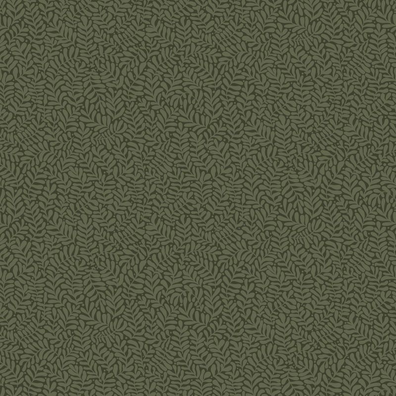 Sommarang Wallpaper Anna Mona Leaf Dark Green S55000 By Midbec For Galerie