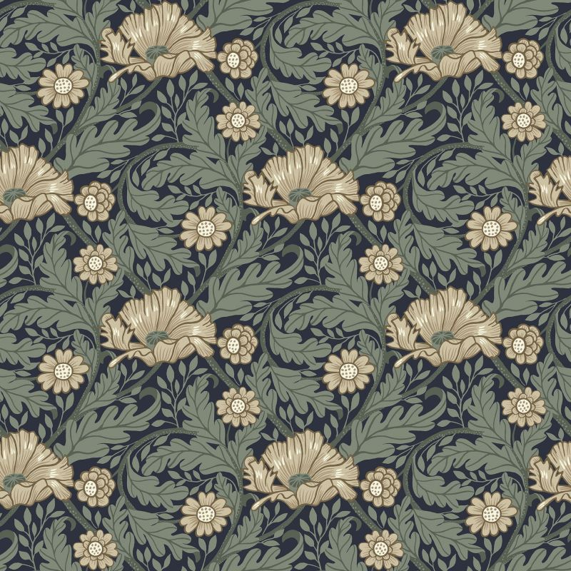 Sommarang Wallpaper Esther Garden Floral Blue S13118 By Midbec For Galerie